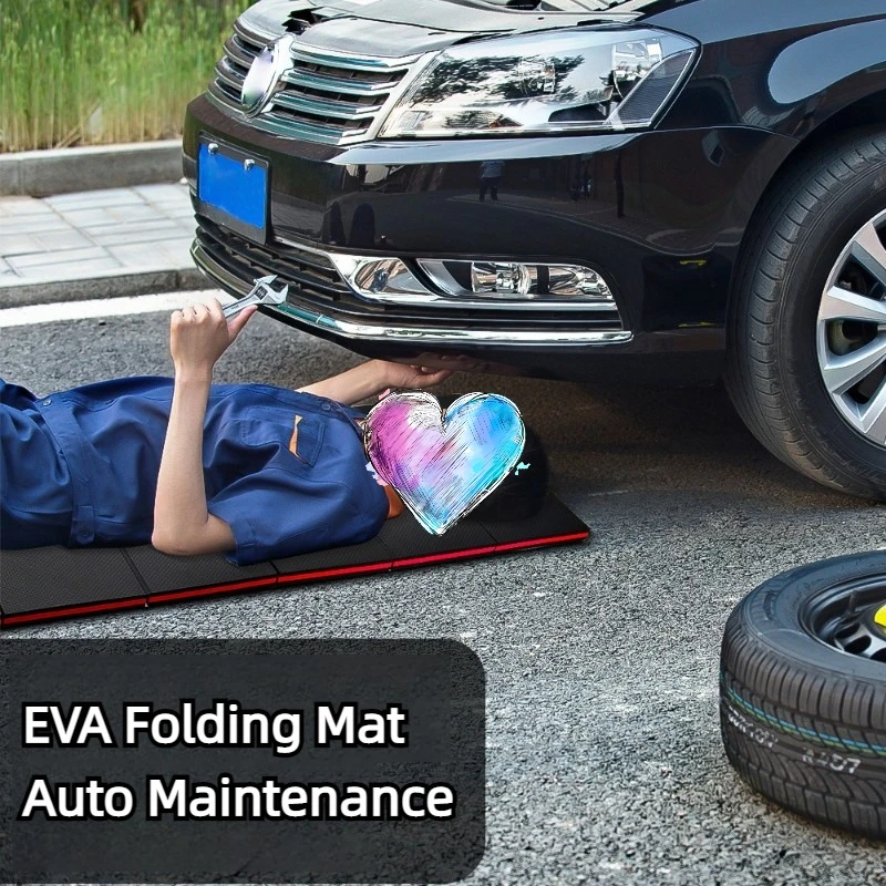 1Pc Portable Foldable EVA Car Repair Mat Waterproof Lightweight Mechanics Work Pad For Auto Maintenance Camping Hiking Travel