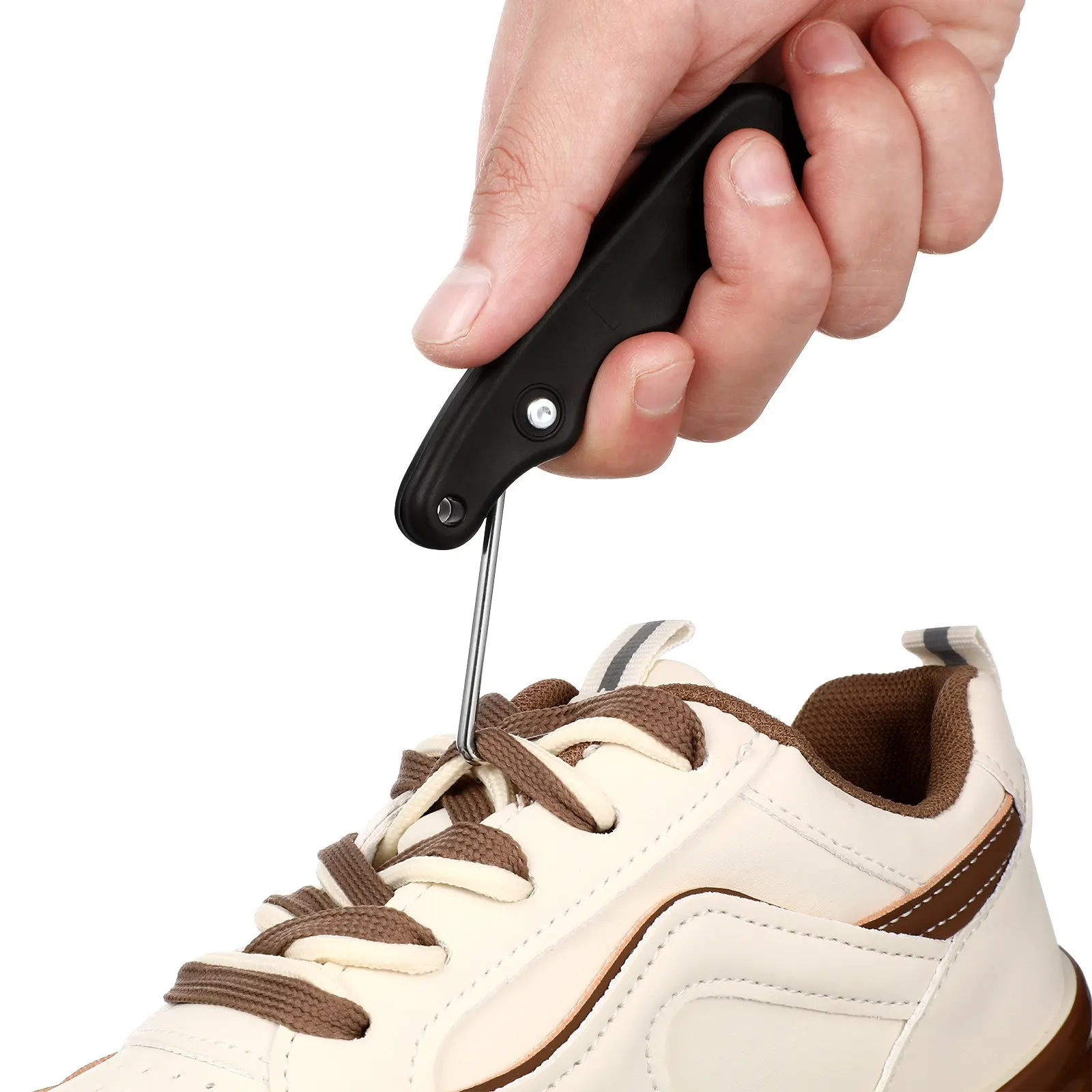 

2 шт. Профессиональный инструмент для затягивания шнурков для коньков, аксессуары для ледовых коньков, эффективное средство для тренировок, безопасное и удобное приспособление для затягивания шнурков