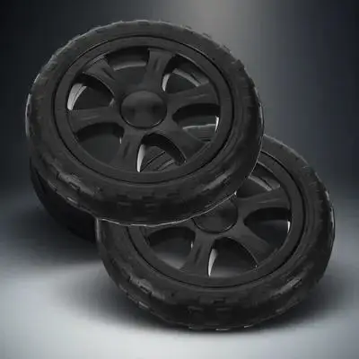 

2Pcs Plastic Shopping Cart Wheels Replacement for Grocery Trolley Folding Cart Heavy Duty Smooth Rolling Durable