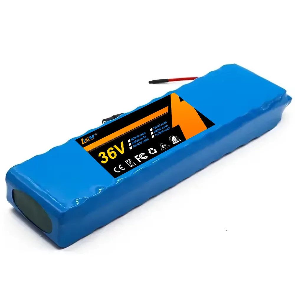 10S3P 36V 300Ah 18650 Rechargeable Lithium Battery Pack 1000W Power Modified Bicycle Electric Scooter Vehicle