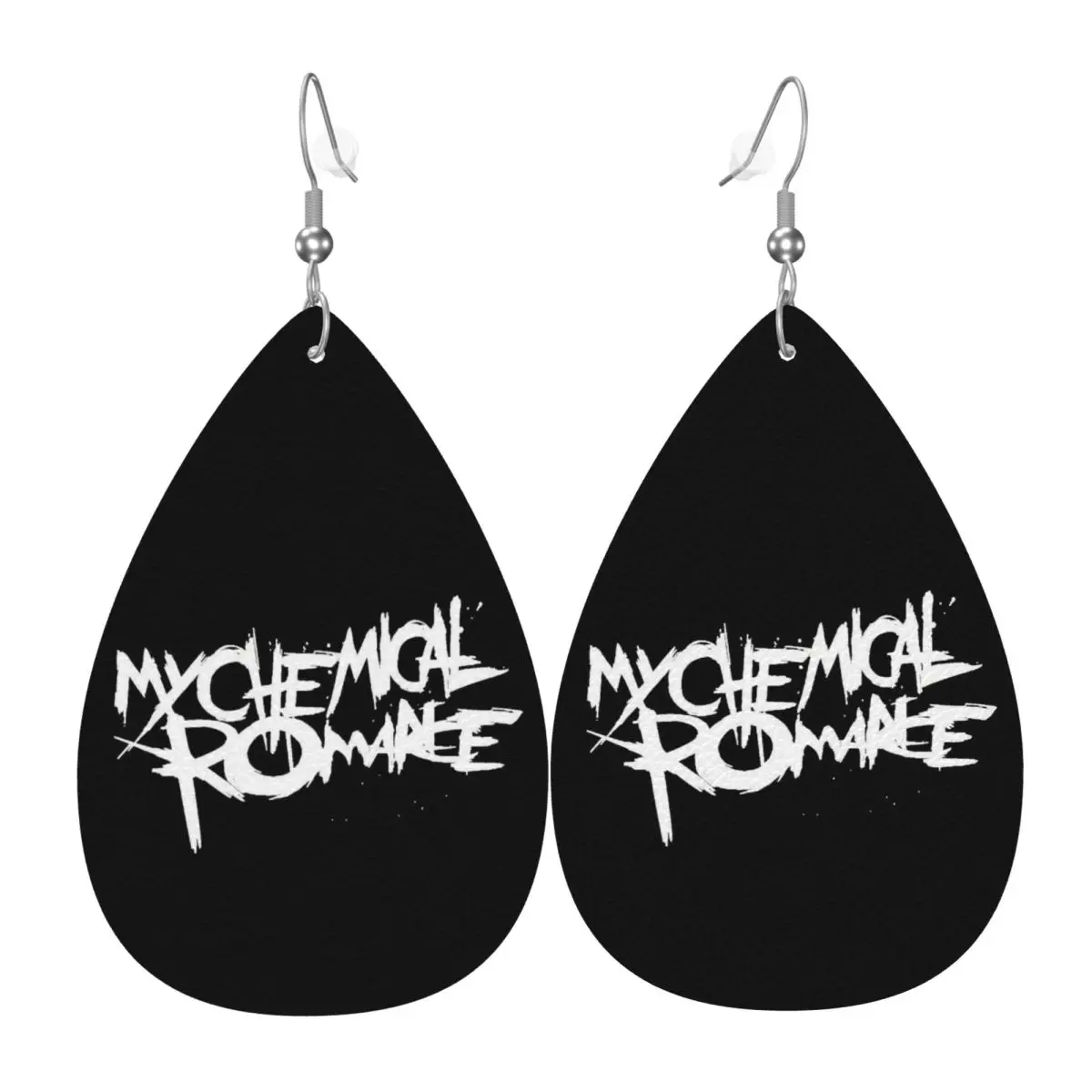 

Custom My Chemical Romance Mcr Band PVC Leather Earrings Dangle Earrings Jewelry For Women For Wife Mother Gift