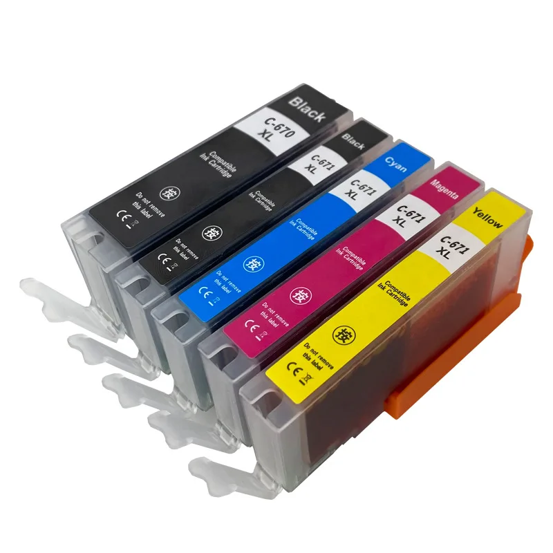 PGI-670XL CLI-671XL 670 671 XL Ink Cartridge for Canon PIXMA MG5460 MG5560 MG5660 MG6360 MG6460 MG6660 IP7260 IP8760 IX6860