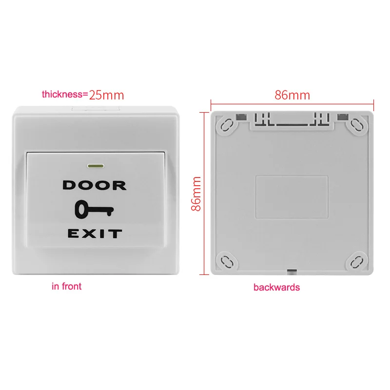 Door Exit Button Release Push Switch for access control system Electronic Door Lock and gate opener