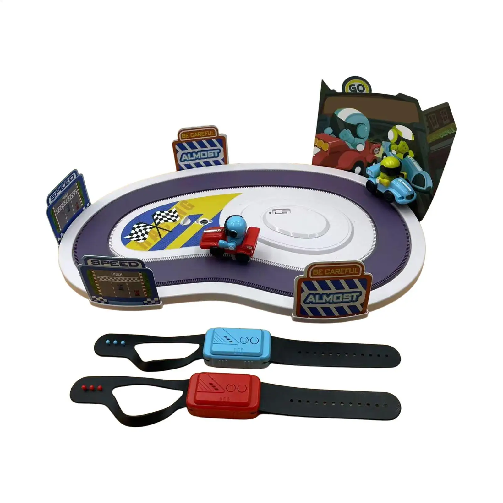 Motion Sensing Racing Board Game Interactive Two-Player Toy Track Racing Board Game For Kids Ages 3 Adults School Holiday