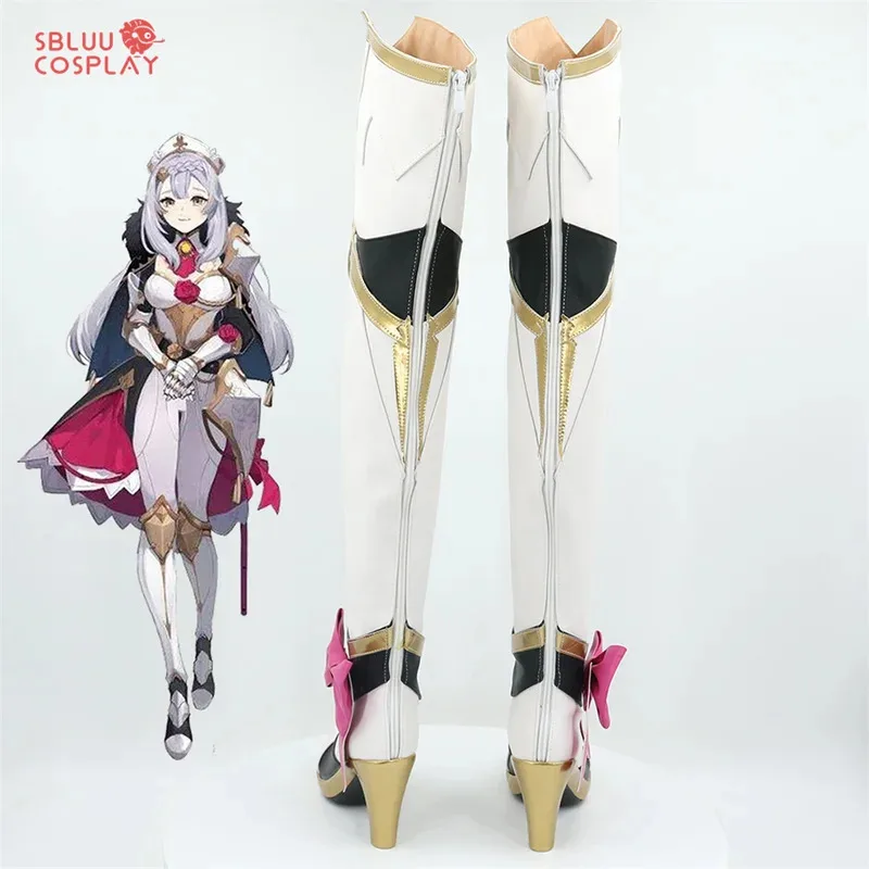 

CySBluuCosplay Game Genshin Impact Noelle Cosplay Shoes Halloween Carnival Boots Noelle Cosplay Boots Custom Made
