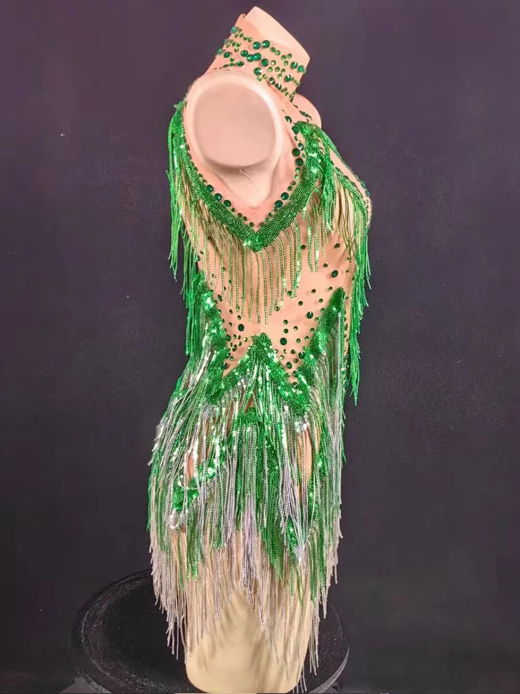 High Quality Hot Stamping Tassel Sexy Elastic Jumpsuit 2025 New Fashion Custom Women'S Clothing