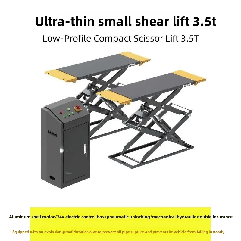 Automobile scissor lift, hydraulic small scissor lift lifting platform lift