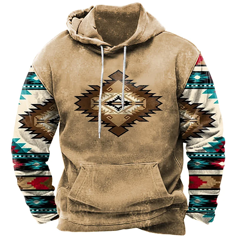 Autumn Vintage Ethnic Style Hoodies 3D Print Men Women Casual Oversized Y2k Hoodie Pullovers Hooded Sweatshirts Male Clothing