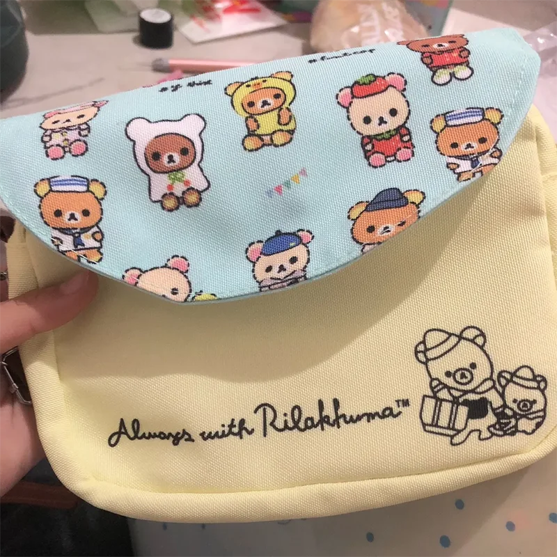 Rilakkuma Relaxed Bear Crossbody Tas Leuke hanger Kleine portemonnee Mobiele telefoon opbergtas Ideaal cadeau voor vrienden