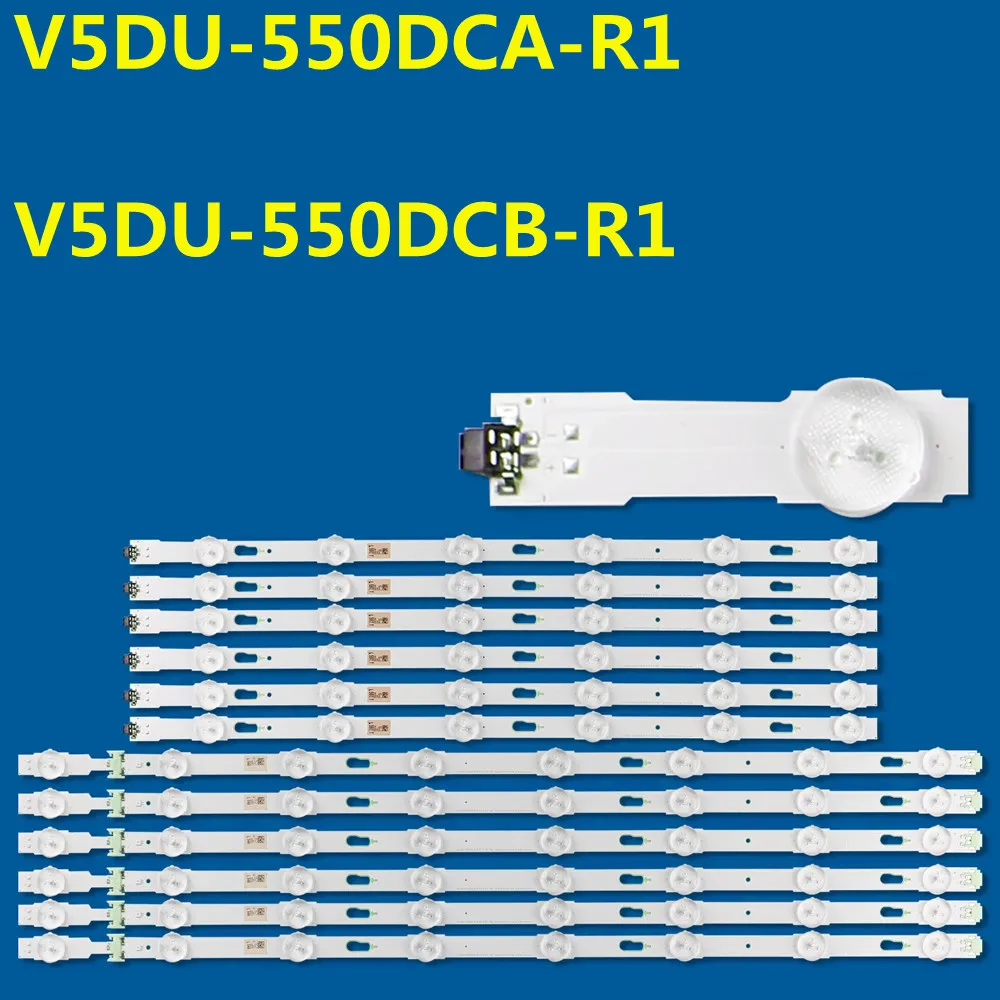 12PCS LED Strip for UE55KU6020 UE55KU6050 UN55MU6300 UN55MU6490 UE55KU6070 UE55KU6072 UE55KU6075 BN96-40097A BN96-40098A