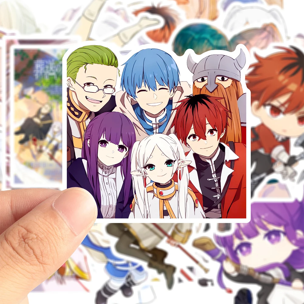 

10/30/50pcs Frieren Beyond Journeys End Anime Stickers for Kids Himmel Frieren Decals Fern Stark Eisen Heiter Cartoon Sticker
