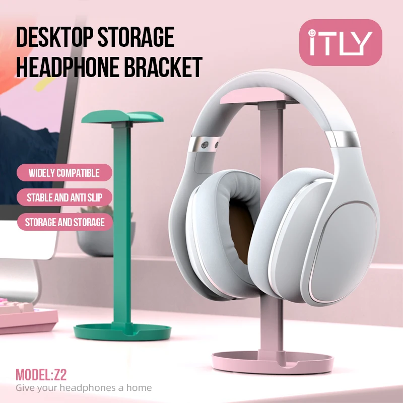 ITLY Z2 Desktop Headphone Stand for Over-Ear Headphones Detachable Headphone Holder Display Stand Gaming Headset Stand Storage
