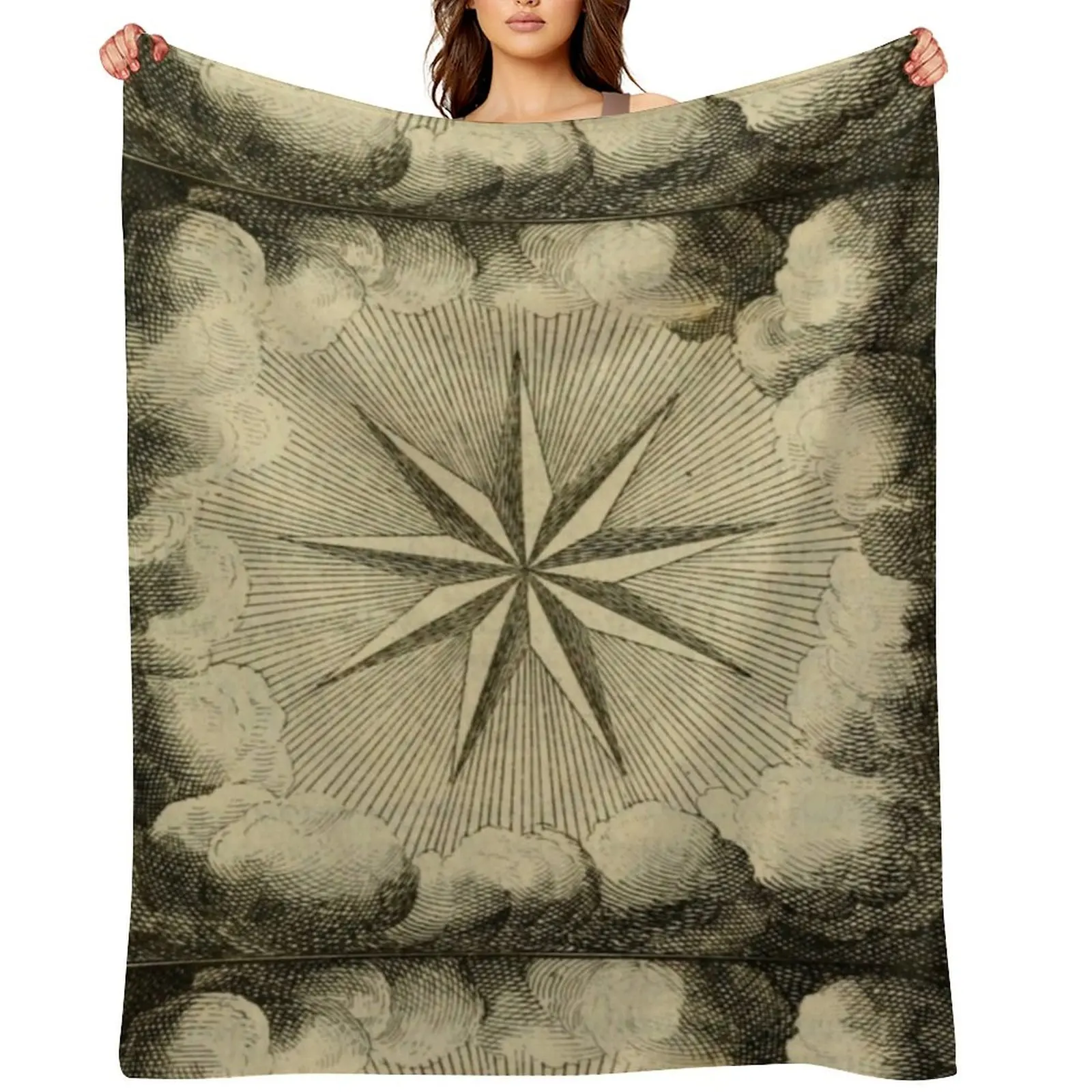 

Nine-Pointed Star Throw Blanket For Decorative Sofa Fashion Sofas Thermals For Travel Decorative Throw Blankets