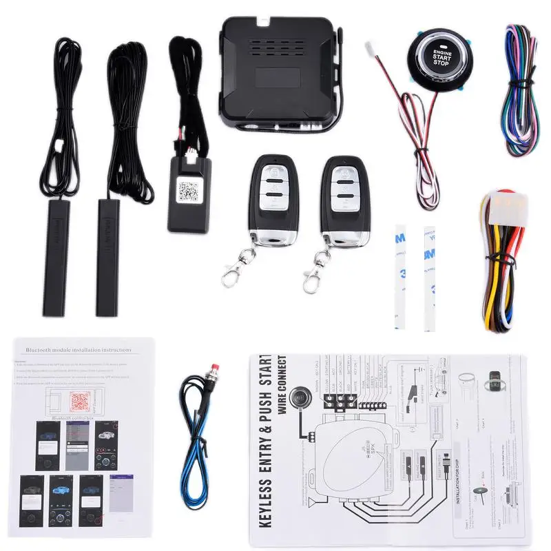 Keyless Entry Car Alarm System Car Alarm Start Security System Car Alarm Wireless Mobile Phone Control Smart Anti-Theft Car