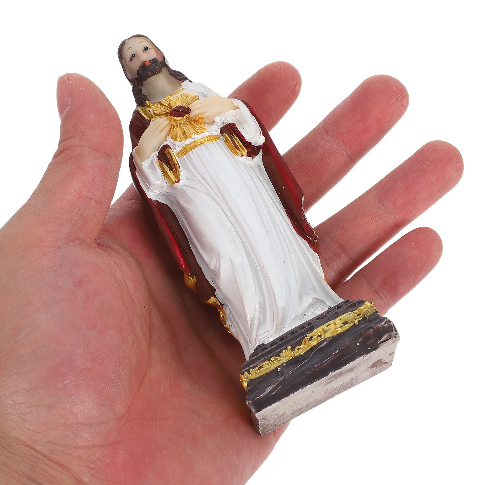 

Exquisite Resin Holy Father Statue Spiritual Home Church Decor Ideal Christmas Gift Holy Father Figurine Catholic Figurine