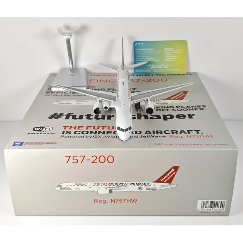 Modelli NG Diecast in scala 1/200 Honeywell B757-200 N757HW Collezione di modelli di aerei in lega Ornamento decorativo