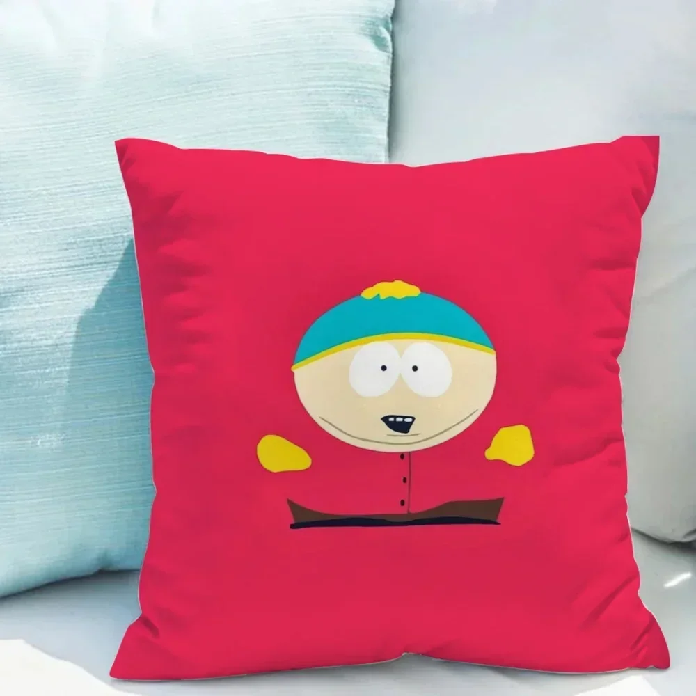 S-south Park Covers for Bed Pillows Cushion Cover 45x45 Pillowcase 45*45 Lounge Chairs Cushions Pillow Hugs Duplex Printing Sofa