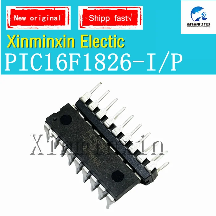 1-5PCS/LOT PIC16F1826-I/P  PIC16F1826 -I/P DIP-18 IC Chip 100% New  Original In Stock