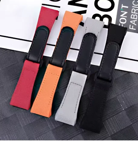 

For Richard Mille Nylon Canvas 25mm 4 Stars Screwdriver Anti-Allergy Watchbands RM50 53 Series Replace Convenient Watch Strap