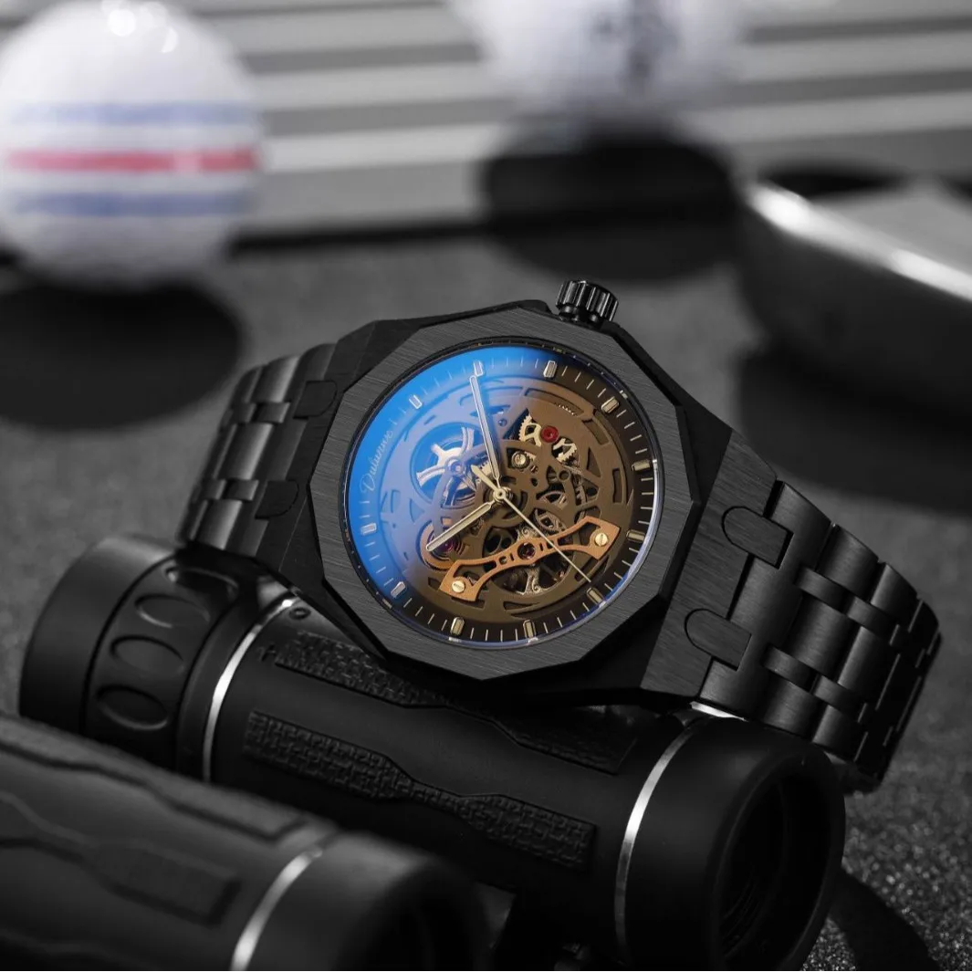 Automatic Mechanical Skeleton Watch, Innovative Men'S Wristwatch,Luxury Men's Watches, High-Quality Luxury Wristwatches