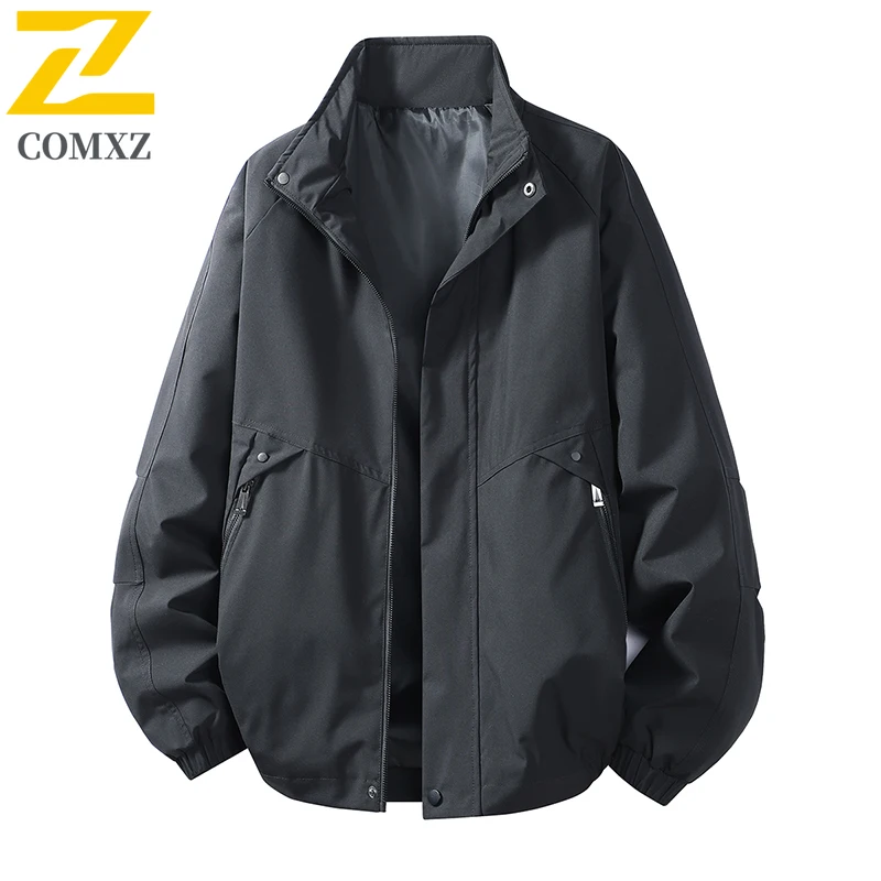 2026 Spring Brand Jacket Men High Quality Zipper Pocket Windproof Baseball Jacket Business Casual Loose Coat Man Work Clothes