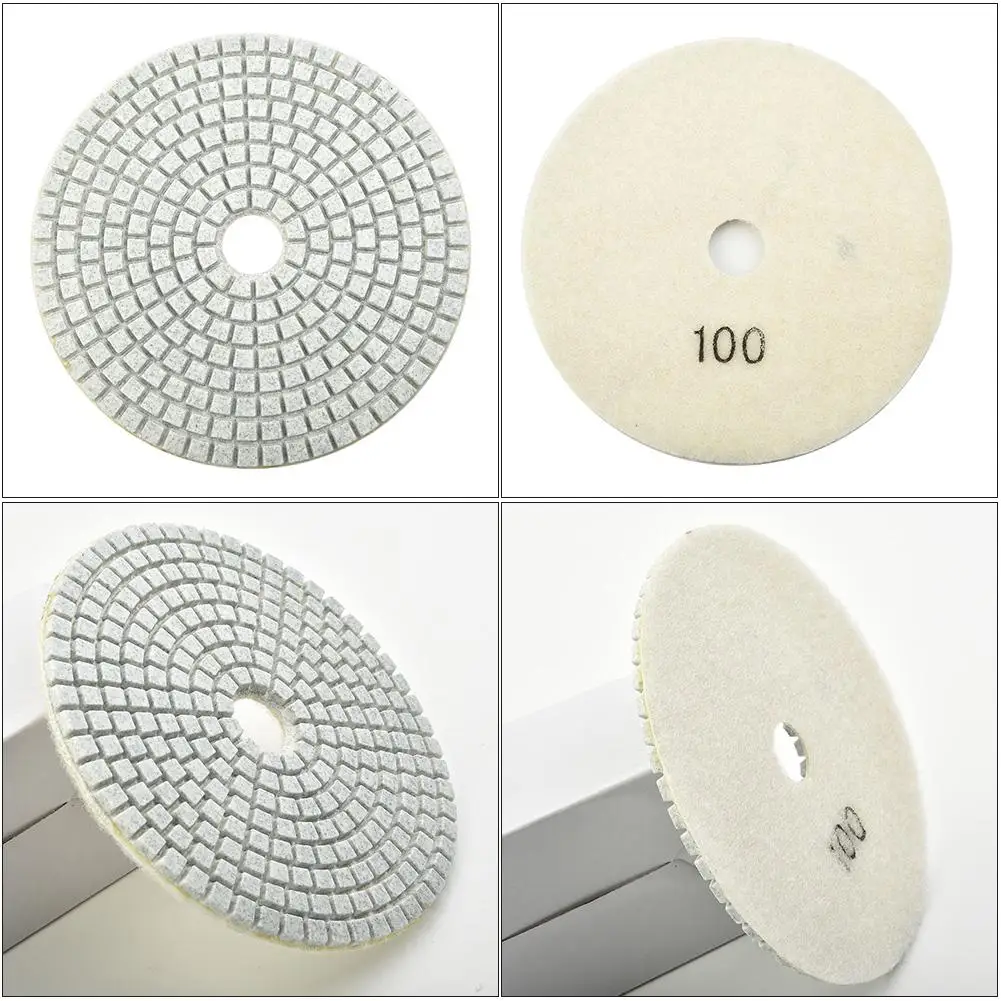 5 Inch 125mm Abrasive Diamond Wet Polishing Pad Grinding Disc Cleaning Grinding Granite Stone Concrete Marble Abrasive Tools