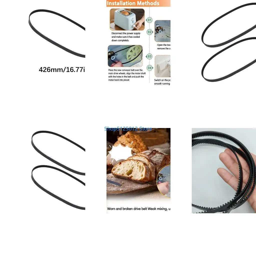 G8TC Long Lasting Drive Belt Kitchen Appliance Bread Machine Belt for Home Mixers