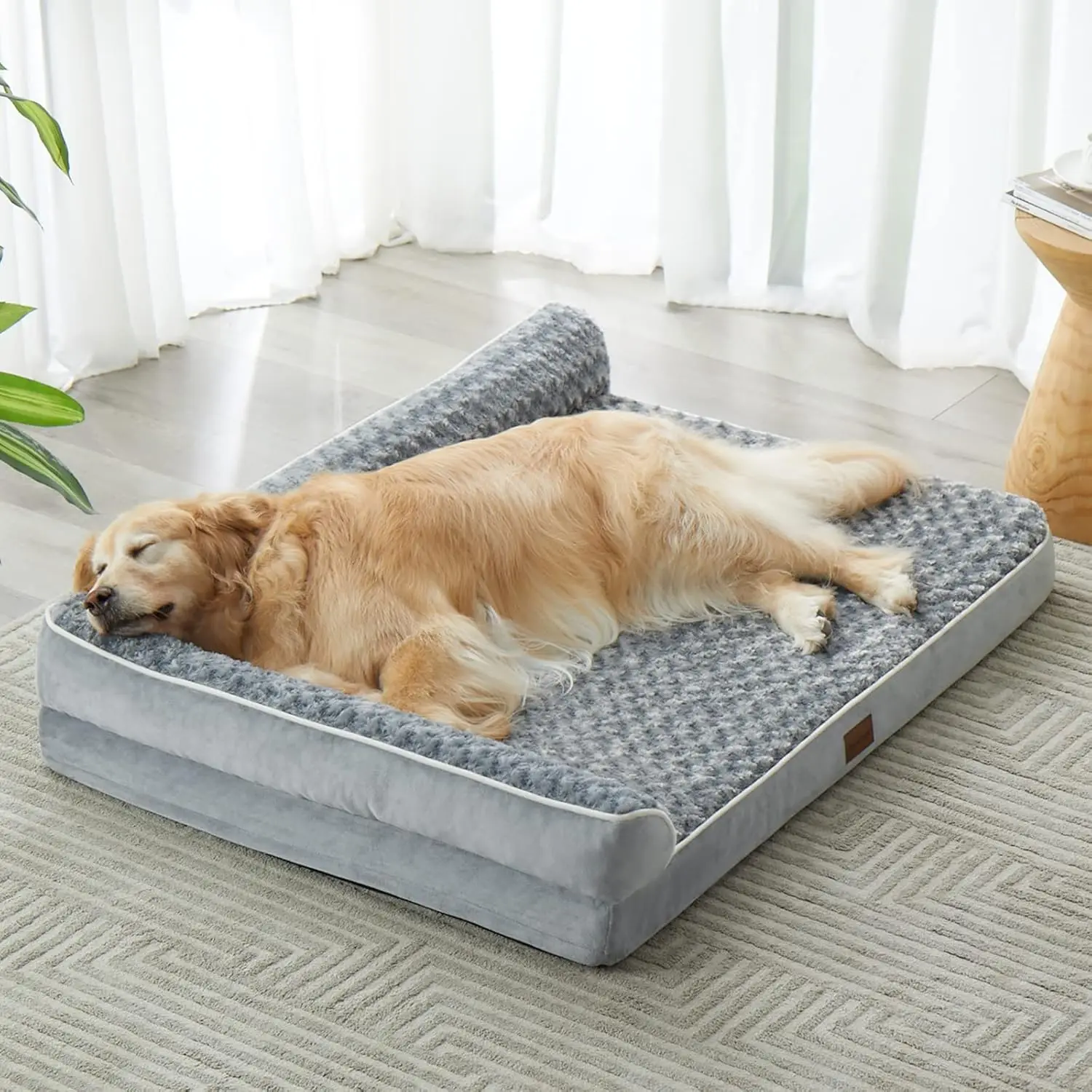 

Orthopedic Dog Bed for Large Dogs-Big Waterproof Sofa Dog Bed with Removable Washable Cover, Washable Pet Bed with Waterproof
