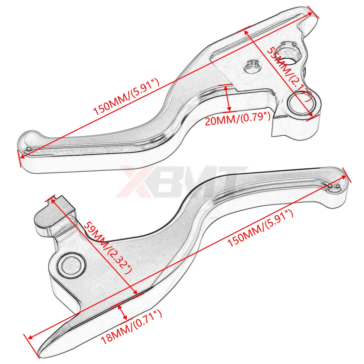 Motorcycle CNC Brake Clutch Levers For Harley Softail M8 Breakout FXDR 114 Low Rider Heritage Classic Slim Street Bob 2005-2022