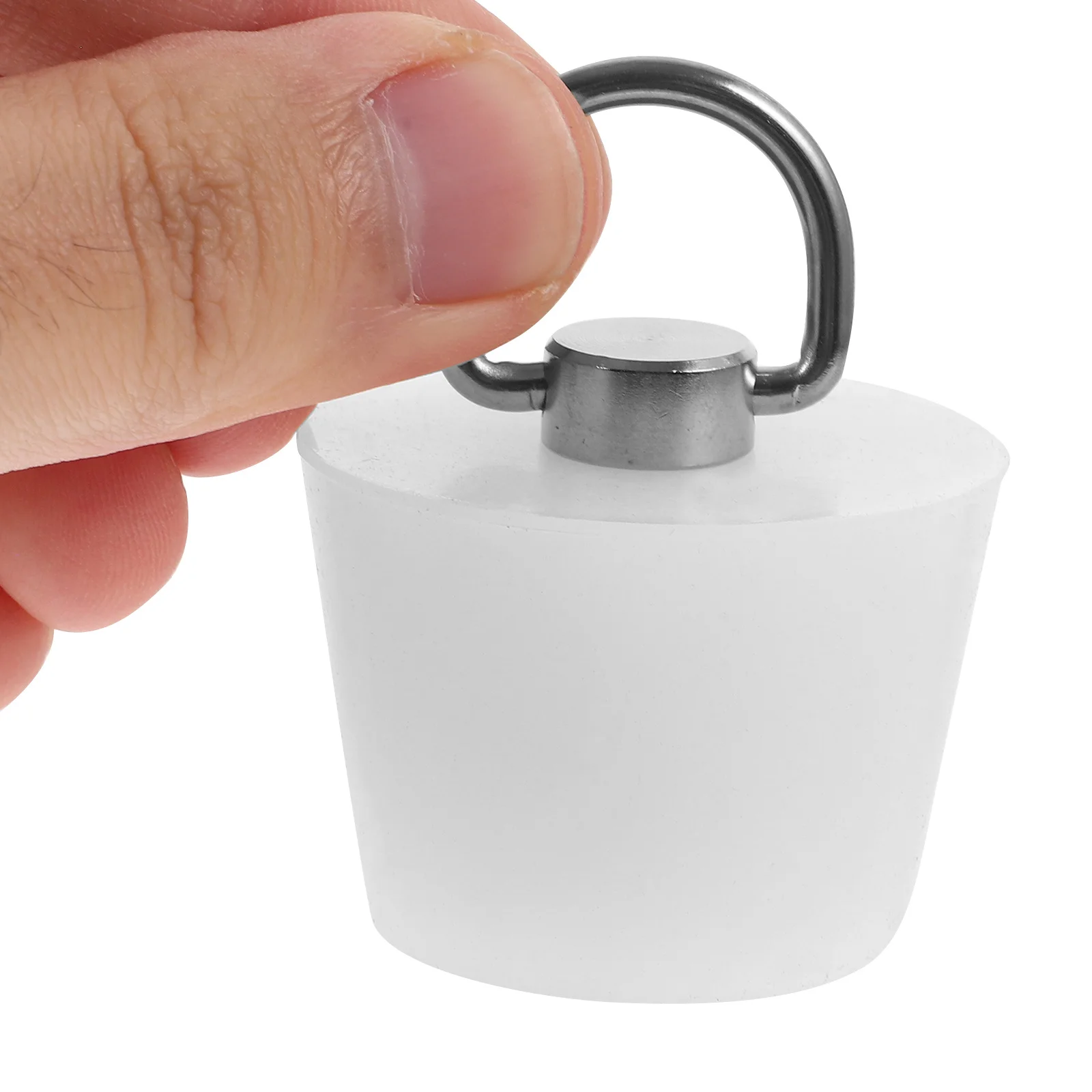 

Bath Tub Push Plug Silicone Stopper with Pull Ring for Bathroom Drain Block Kitchen Sink Washbasin Laundry Room
