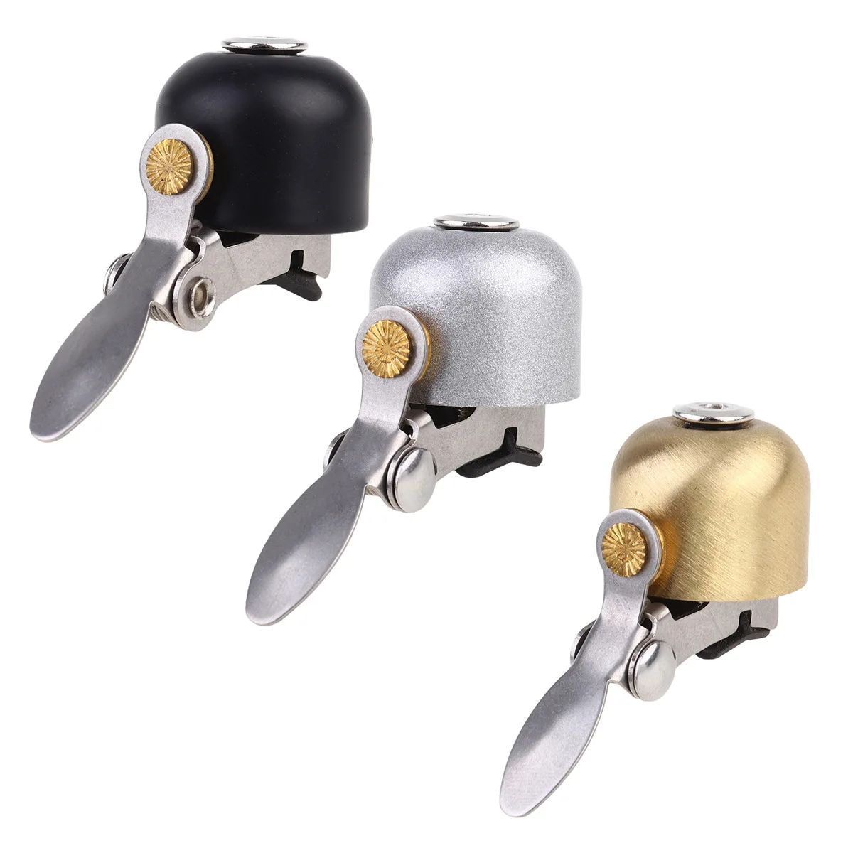 

Vintage Bicycle Bell Copper Loud Sound Outdoor Hammer Bells Golden Bike Ring Horn Anti Rust For Mountain Road Folding