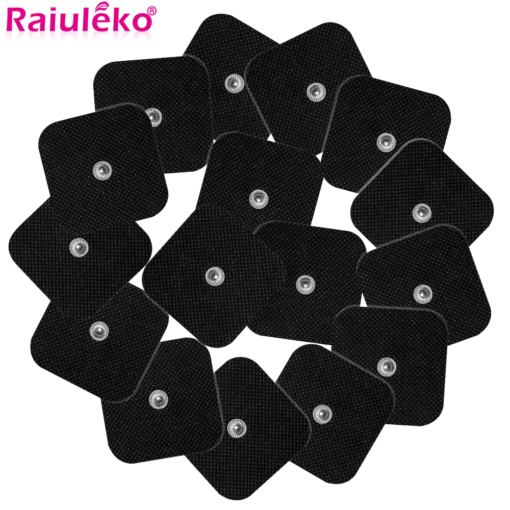 10/20Pcs 5x5cm Electrode Pads Patch For Nerve Muscle Stimulator Tens Massager Physiotherapy Therapy Body Massager Gel Sticker