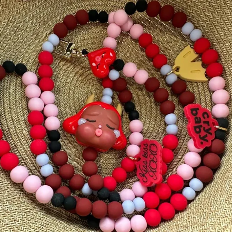 

Crybaby Crying for Love Series Mobile Phone Lanyard Blind Box Guess Bag Original Toys Doll Anime Figure Ornaments Gift