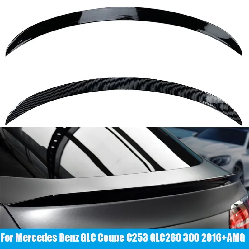 

Car Rear Trunk Lid Spoiler Wing For Mercedes Benz GLC Coupe C253 GLC260/300 2016-2022 AMG Piano Black/Carbon fiber pattern