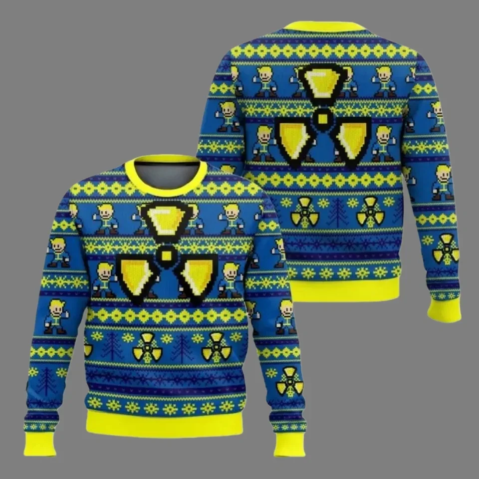 تداعيات سترة عيد الميلاد القبيحة مضحك ثلاثية الأبعاد الرسم شتاء دافئ دافئ البلوز للرجال النساء عطلة حفلة عيد الميلاد هدية 2025/26