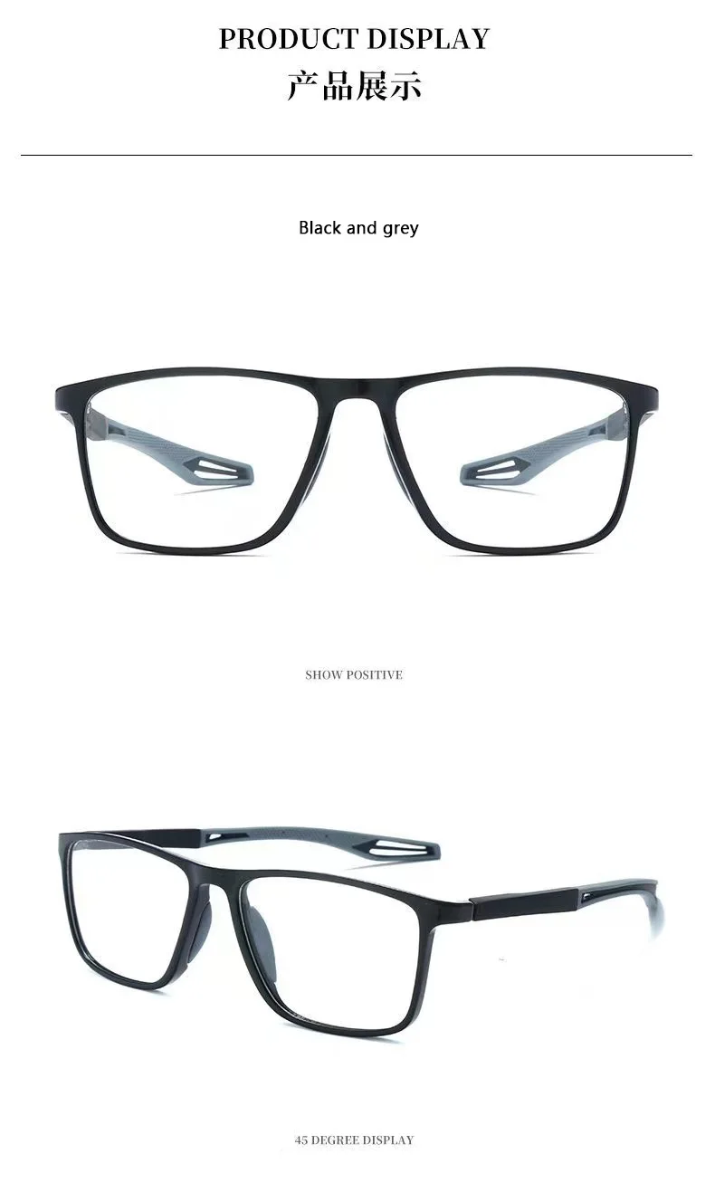 TR90 Sport Lesebrille Ultraleicht Anti-blau Licht Presbyopie Brillen Frauen Männer Weit Anblick Optische Brillen Dioptrien Zu + 4,0 – Detail 9