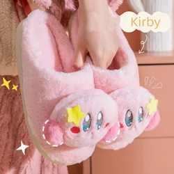 Cartoon Anime Kirby Plush Slippers HelloKitty Cinnamoroll Star Kabi In Autumn and Winter Stay At Home Soft Plush Slippers