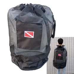 Scuba Diving Snorkeling Mesh Backpack Dive Gear Dry Bag Sack Pack Beach Fin Snorkel Fins Mask Mesh Sack Holder Diving Bags