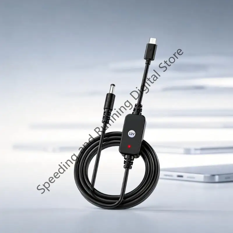 USB C to DC5.5X2.1Mm Power Cable Type C to 9V 12V Adapter Connector Cable for Laptop Routers Routers Fan