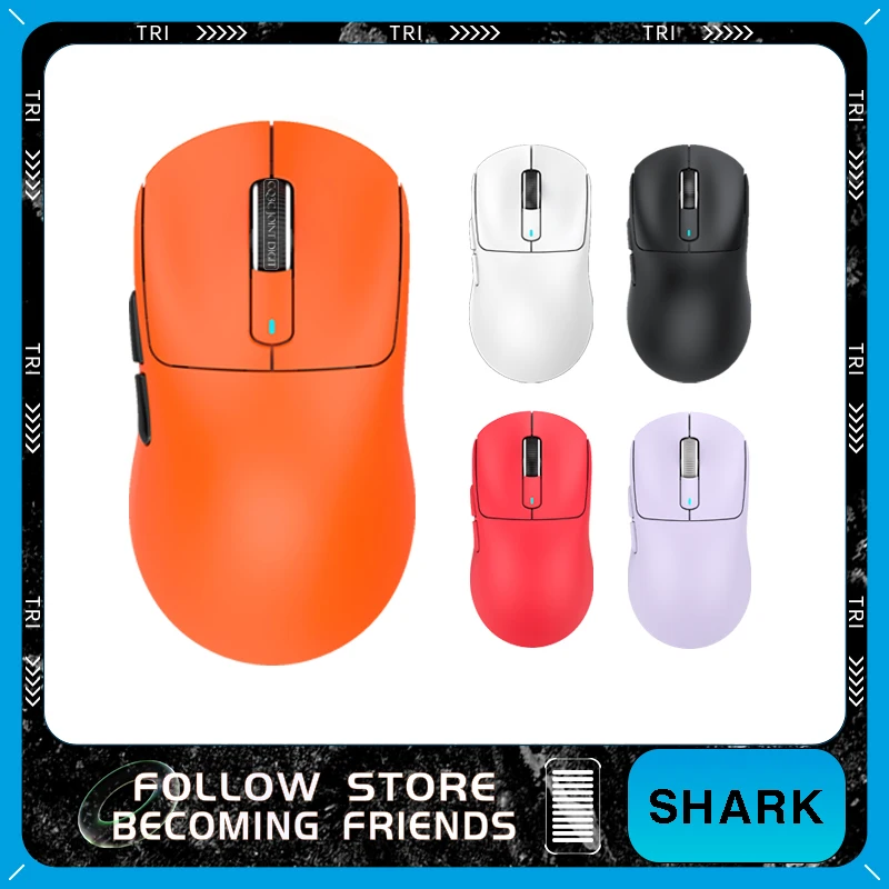 

Attack Shark X3 Wireless Mouse Tri Mode PAW3395 Sensor Low Latency Gaming Mouse Lightweight 49g TTC Encoder Pc Gamer Mouse