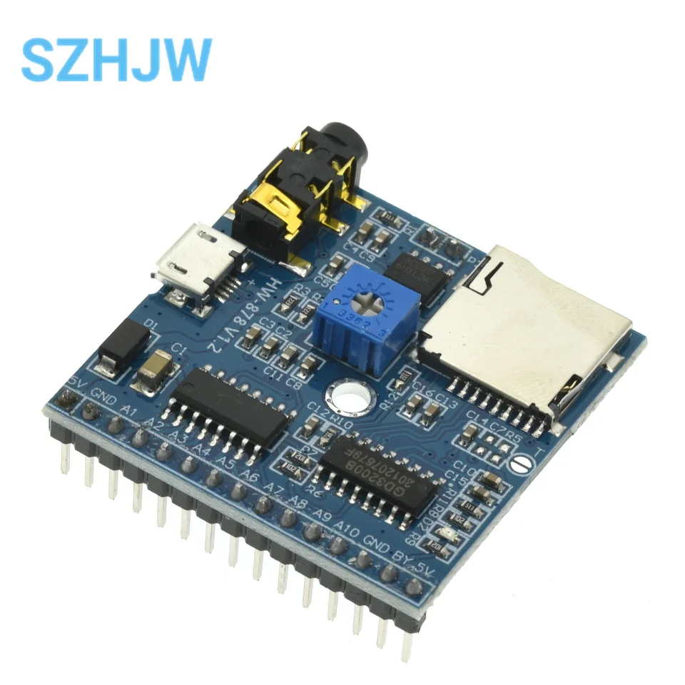 Voice Playback Module MP3 Prompt Trigger One Broadcast Once Announcer Compatible With Arduino