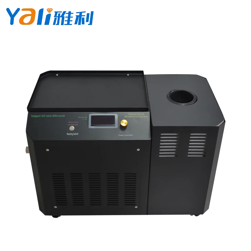 1KG1600 Degree Portable Induction Melting Furnace  Gold Smelting Machine Silver Copper Melting Oven for Jewelry Equipment