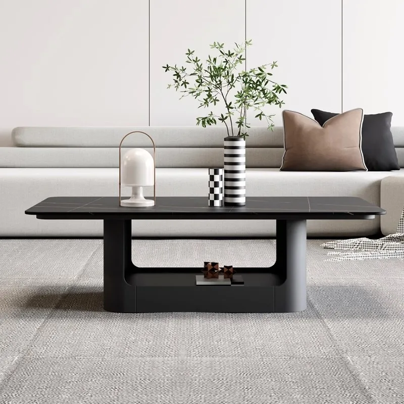

Luxury Clear Coffee Table Living Room Modern Space Saving Moving Minimalist Standing Coffee Table Computer Couchtisch Furniture