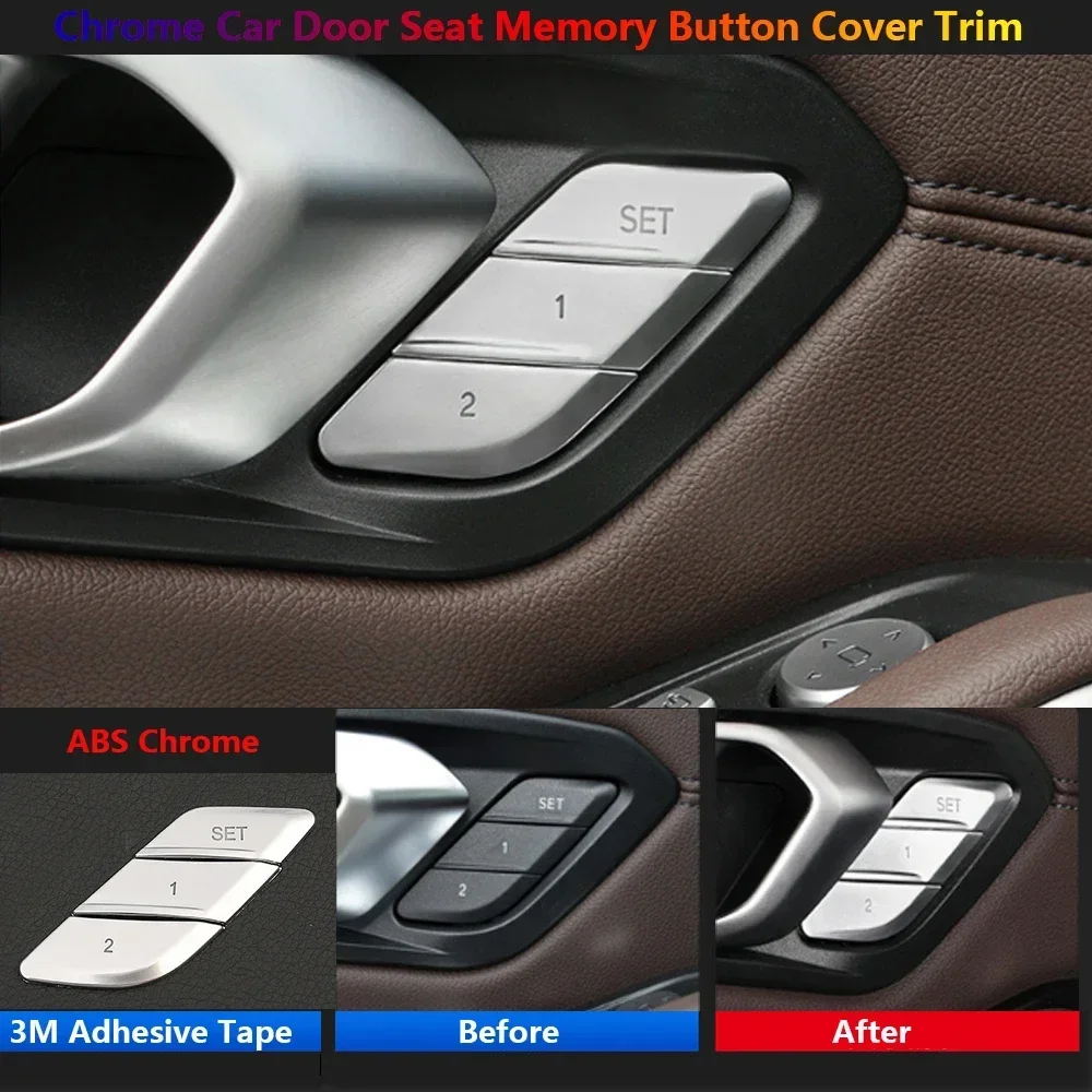 

For BMW 3 Series G20 G28 G80 Abs Car Door Lock Seat Memory Switch Panel Button Sticker Trim Interior Protector Cover Accessories