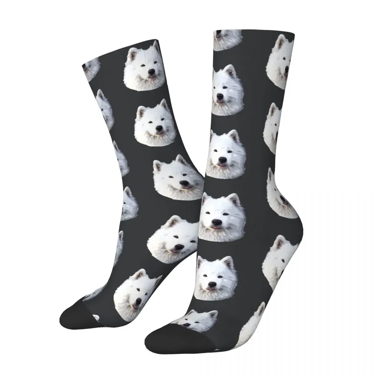 Samoyed Stunning Dog Socks Men's Women's Polyester Fashion Animal Socks Novelty Spring Summer Autumn Winter Socks Gifts