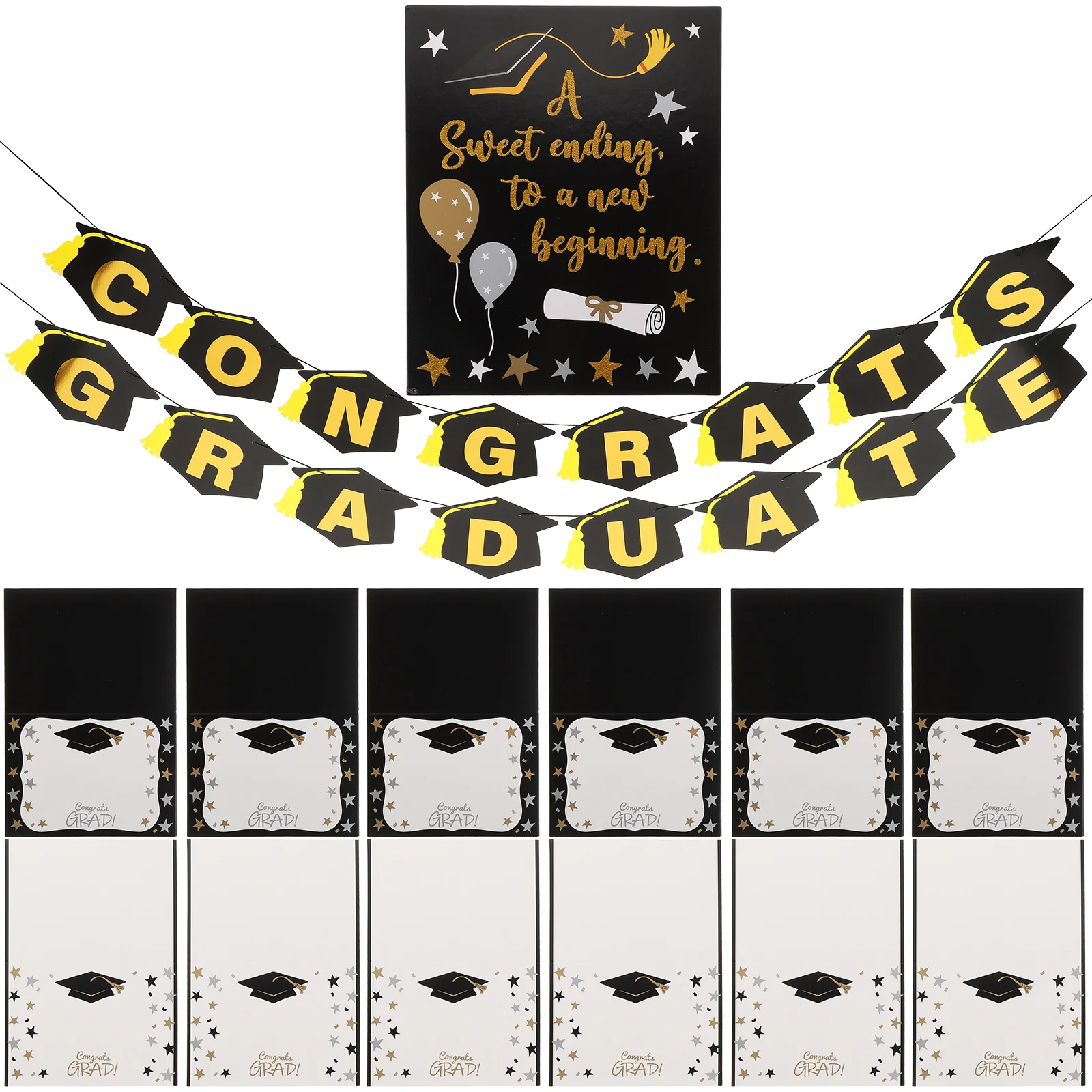 

Graduation Banner 2023 Party Decoration Reusable Bunting Photo Prop Table Centerpiece Hanging nament Background Decor Graduation