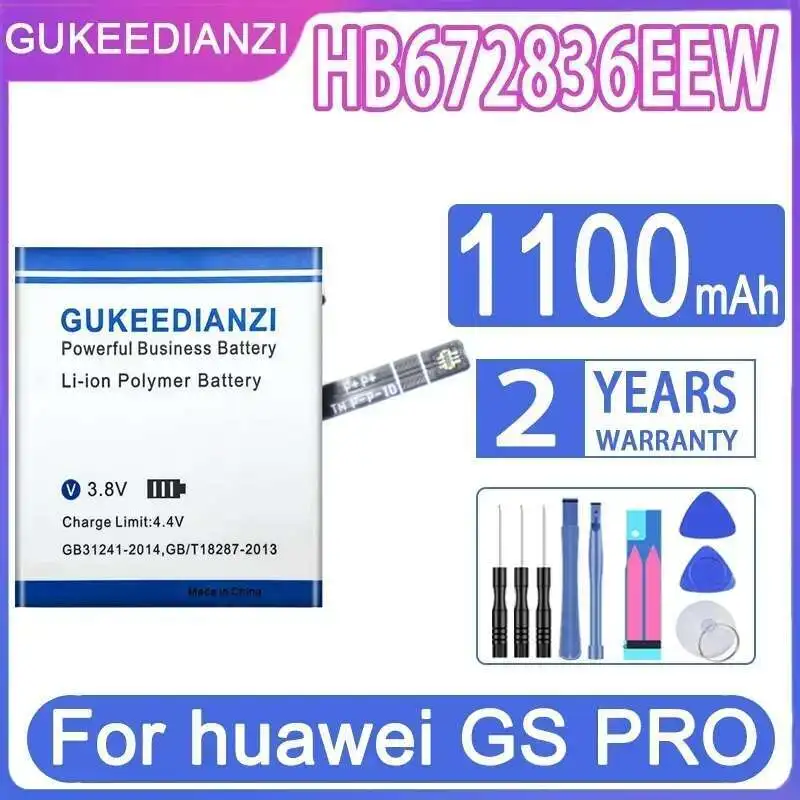 

Watch Battery For Huawei GS Pro HB672836EEW Durable 1100Mah