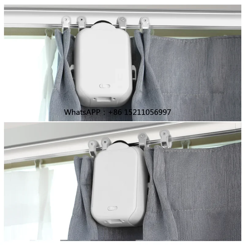 control curtain to open and close WiFi smart electric curtain machine remote control smart curtain robot supports Ai voice