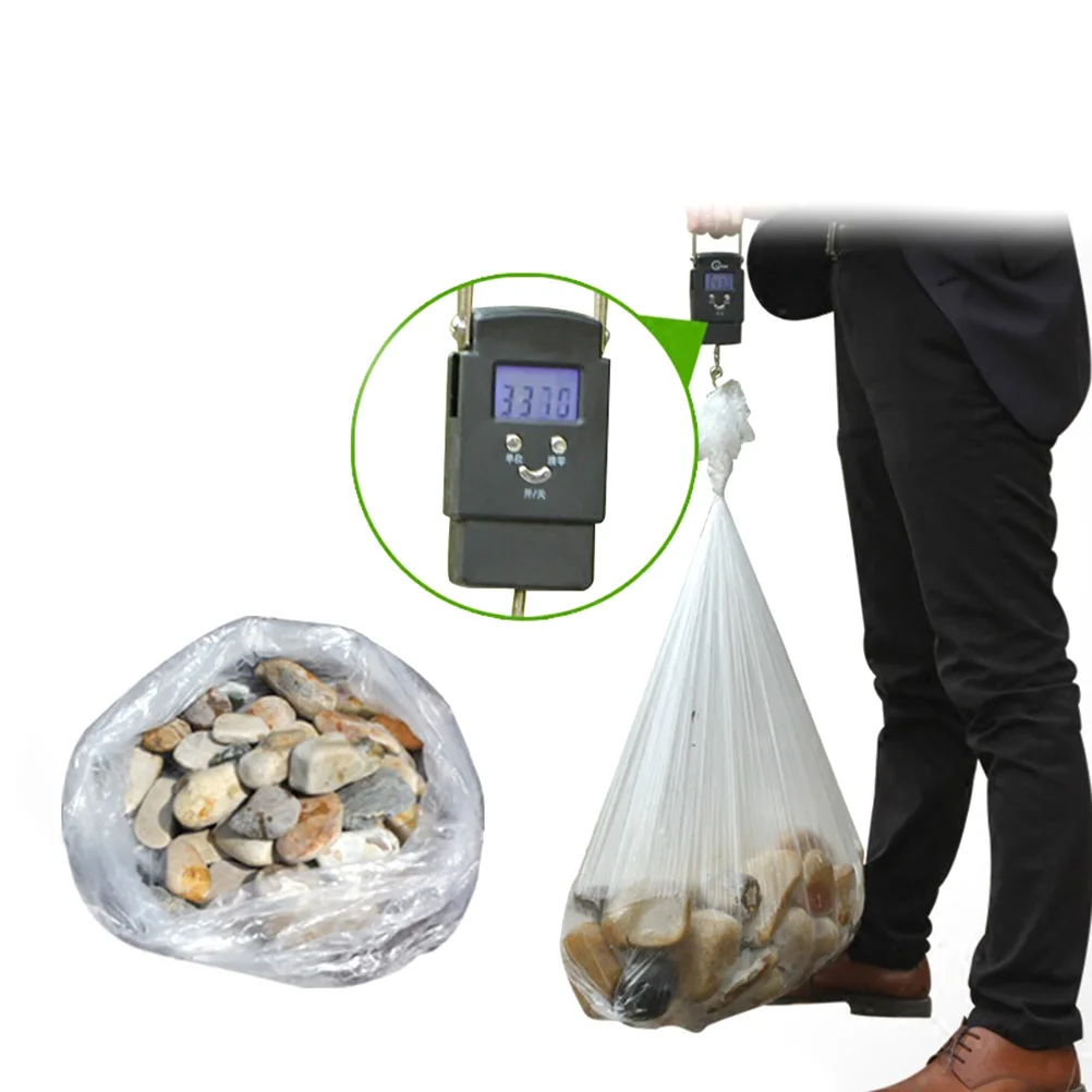 Trash Can Black Large Capacity Trash Bag Disposable Thickened Storage Bags Clear Recycling Bin Liners Bags Plastic Refuse Sacks