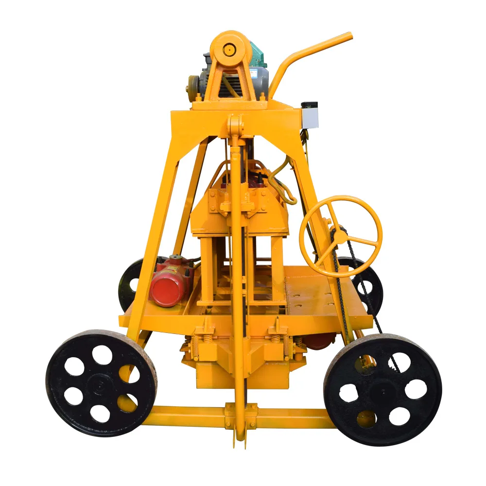 Concrete brick making machine Small machinery, mobile, no-burn brick machine Cement hollow mobile brick machine Hollow